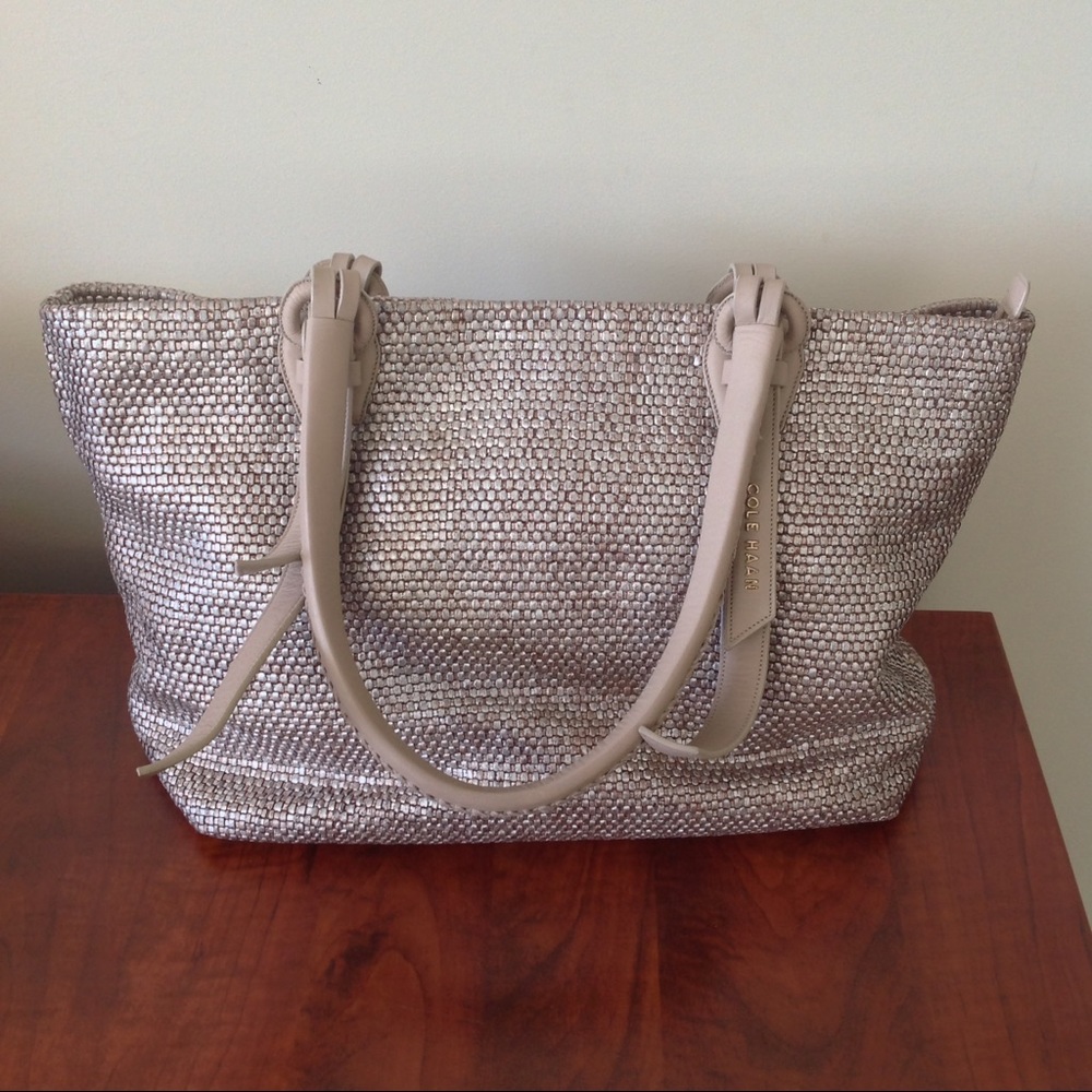 COPY - Cole Haan Bethany Weave Medium Tote 👜❤️FIRM